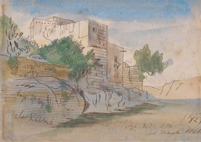 Below Rabat, Malta by Edward Lear